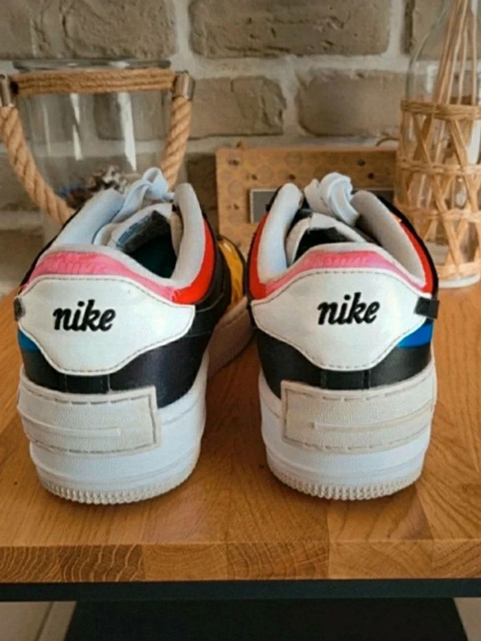 Baskets Sneakers Nike Air force 1 low shadow white black multi - photo numéro 7