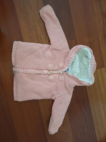 Gilet fourré rose 18 mois