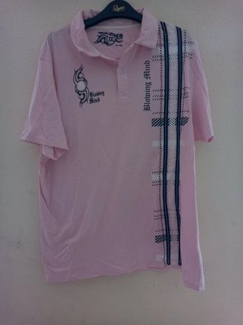 Haut hommes rose noir Y: xxl