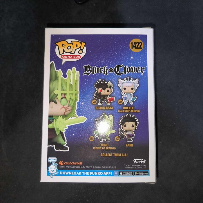 Figurine Funko Pop / Yuno (Spirit Of Zephyr) N°1422 / Black Clover / Glows In The Dark Funko Spécial - photo numéro 3