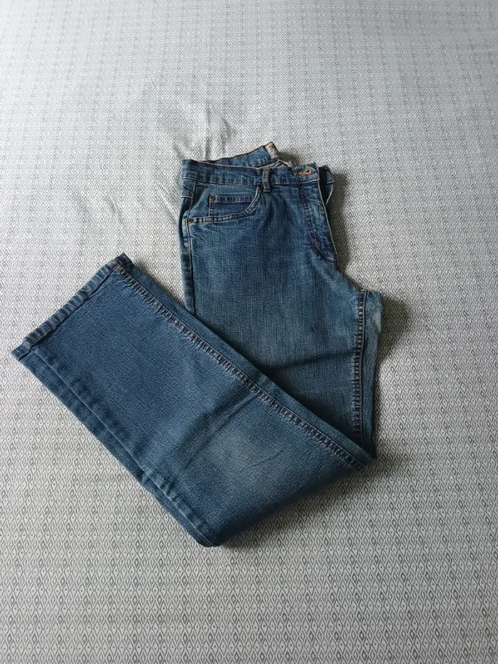 Ancien jeans extensible bleu foncé - photo numéro 2