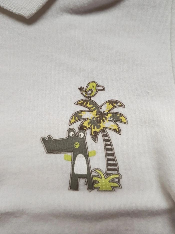 Polo blanc 12 mois Garçon - photo numéro 4