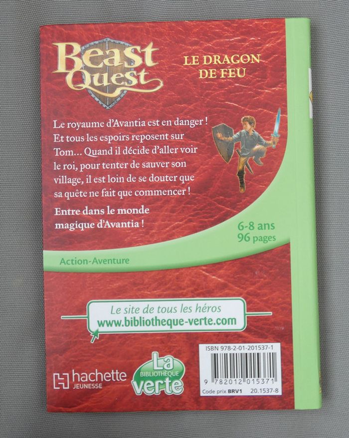 Livre d'aventures "Beast Quest : le dragon de feu" - photo numéro 5