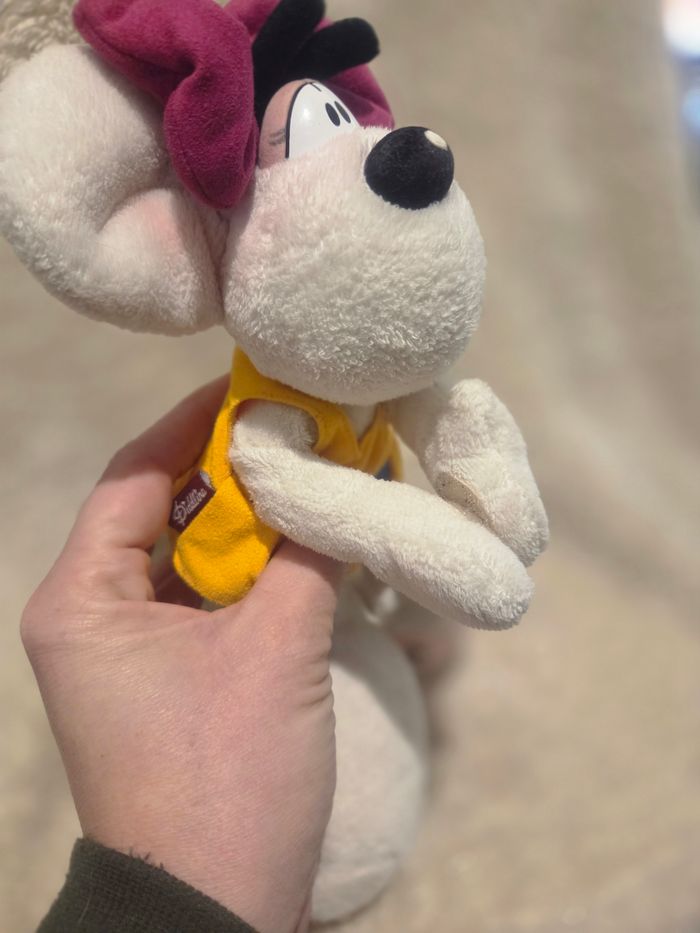 Peluche diddlina avec sa robe orange - photo numéro 3