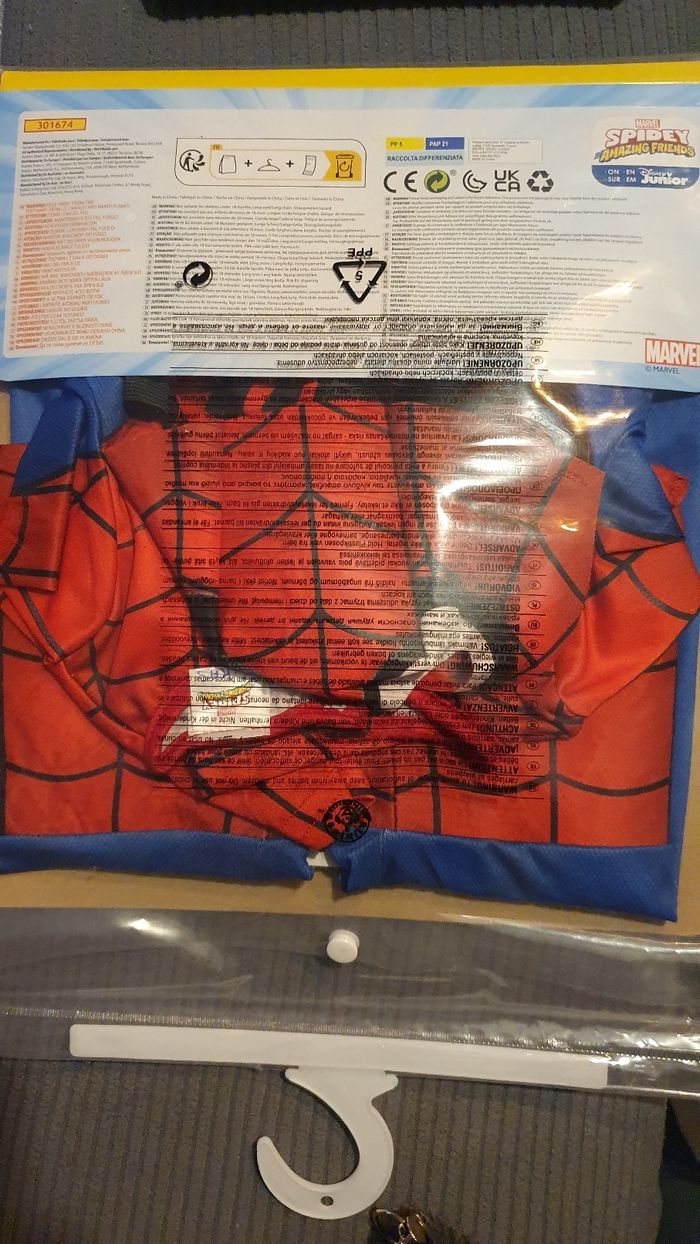 Déguisement Spider Man  2-3ans - photo numéro 3