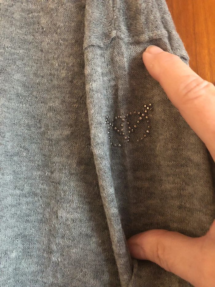 Magnifique pull fin gris Justeve 38 - photo numéro 4