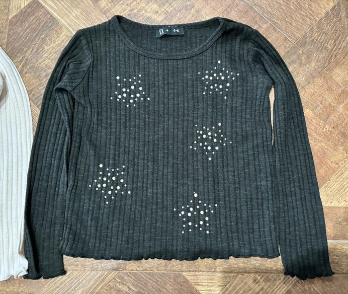 Lot hauts strass jumelles 4/5ans - photo numéro 3