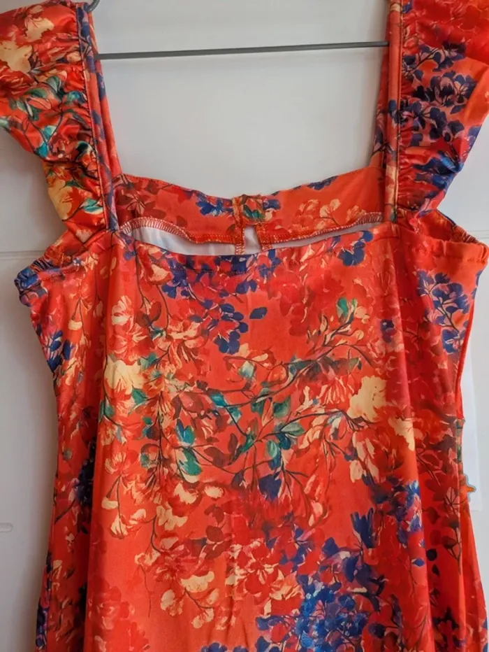 Superbe robe multicolore orange 🧡 - photo numéro 4