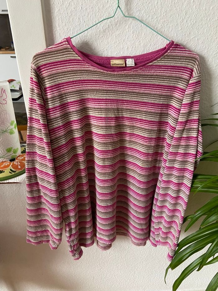 Haut de pyjama à rayure