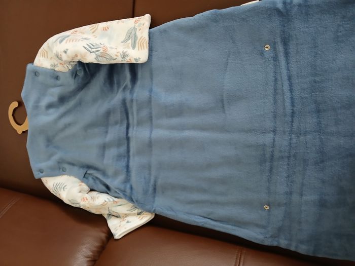 turbulette gigoteuse garcon en velours petit beguin 6/18 mois 68/86 cm - photo numéro 2