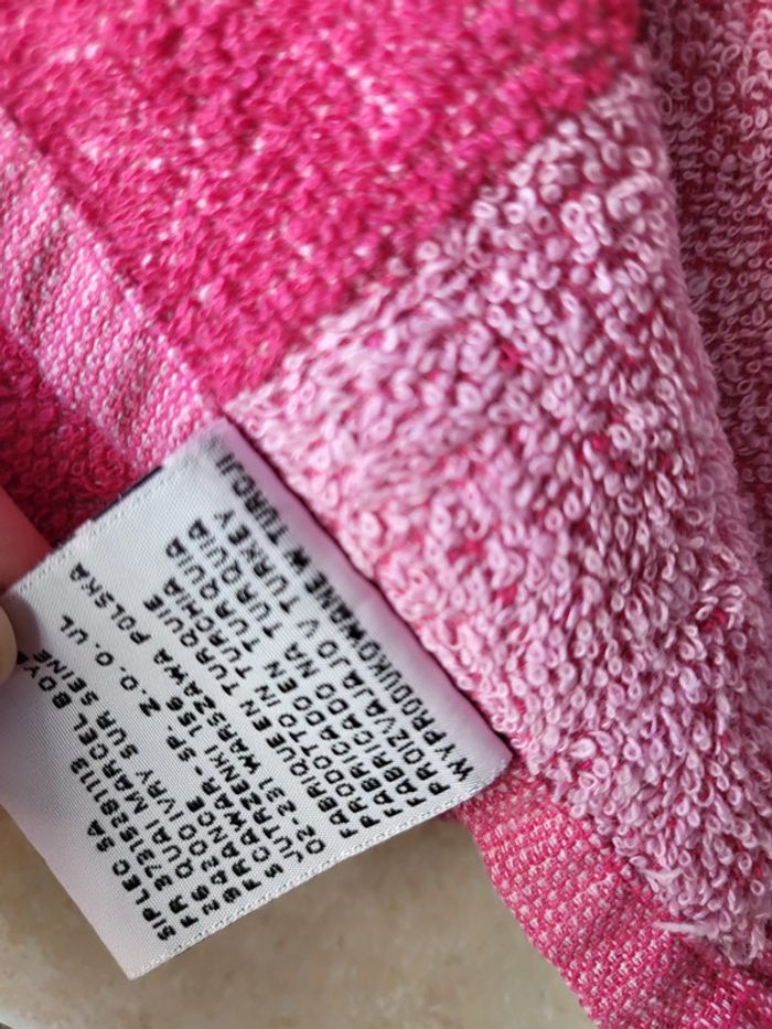 Ensemble serviettes de bain rose - photo numéro 4