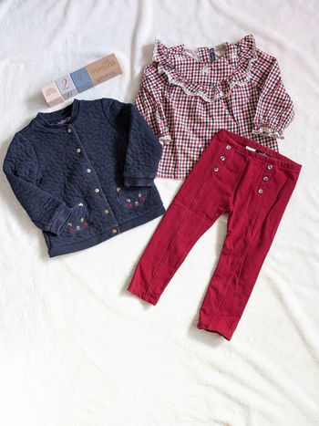 Ensemble 3 pièces Pomme d'amour a Oslo Sergent Major _ Taille 24mois