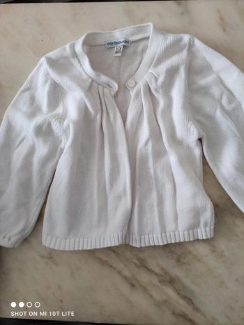 Gilet blanc Vertbaudet