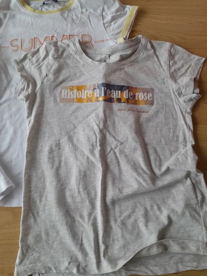 Lot 4 tee-shirts manches courtes fille 12 ans - photo numéro 6