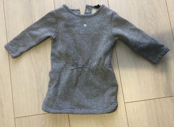 Robe grise pailletée Kiabi 6 mois