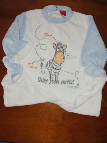 Pyjama velours 3 mois babygro