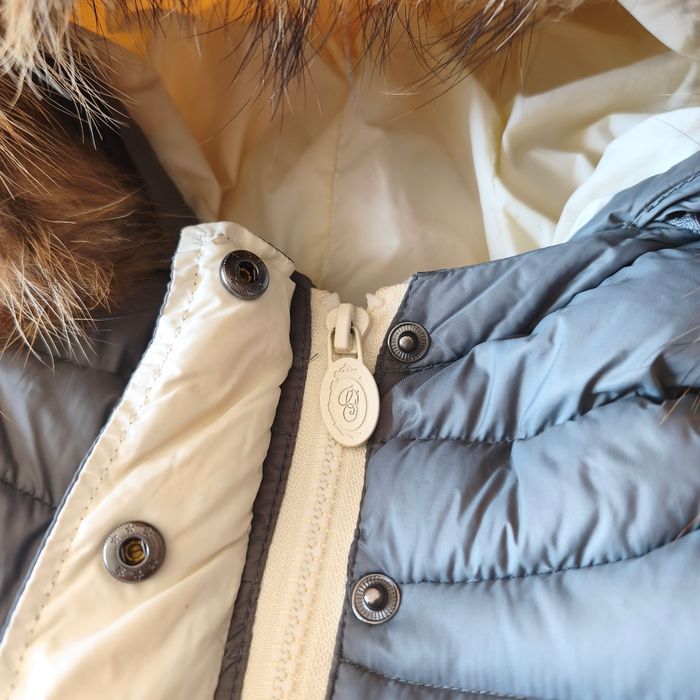 Doudoune Gertrude grise et ivoire _ taille 3 (38/40) - photo numéro 5