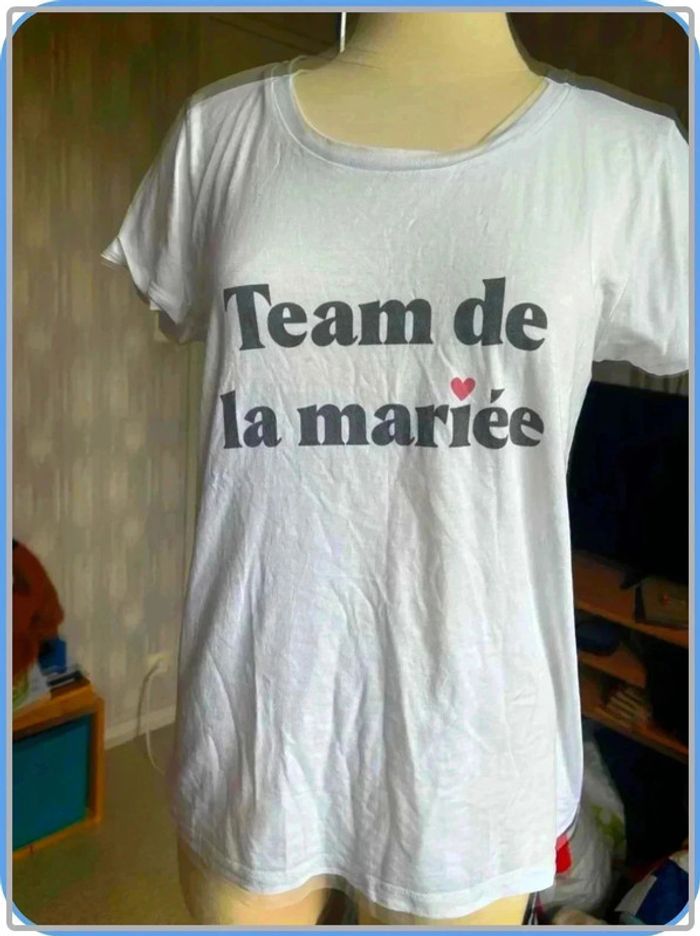 T shirt team de la mariee taille 40 - photo numéro 3