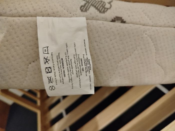 Lit Drawer + matelas p'tit lit coton bio 70x140cm - photo numéro 6