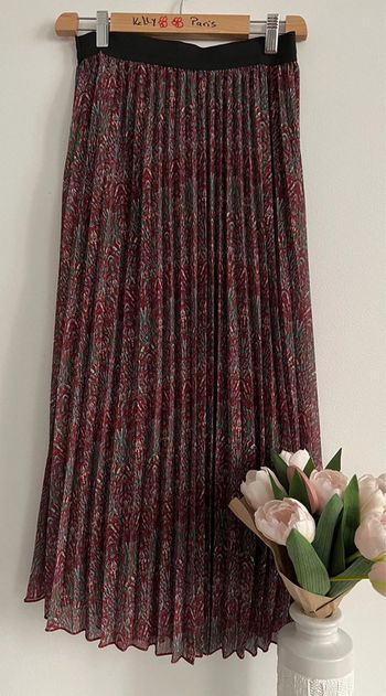 Jupe plissée longue imprimée 🤍 🤍