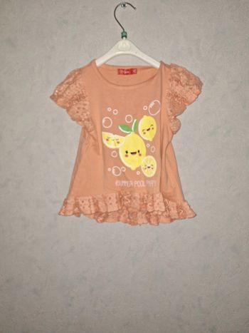 Tee shirt corail tissaia 6 ans