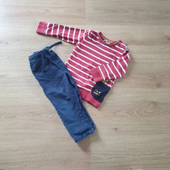 💚 Ensemble tee-shirt pantalon 80 cm/24 mois Pebble stone/Kiabi #emyfleury_24moisgarçon