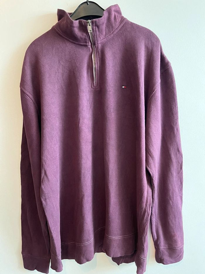 Pull mid-zip Tommy Hilfiger taille XL homme