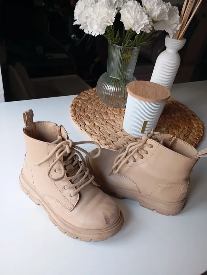 Bottines beige Zara - photo numéro 10