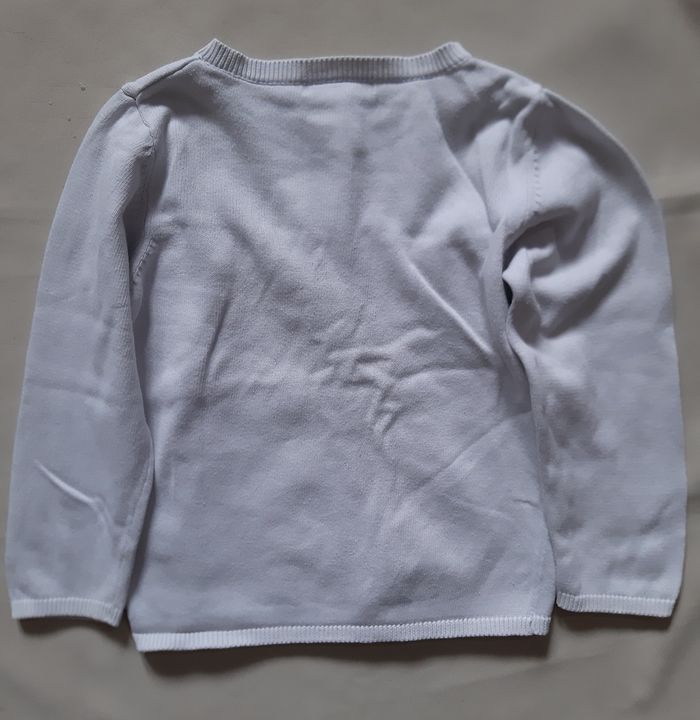 gilet blanc en coton fille - cerises - Vertbaudet - 3 ans - photo numéro 5