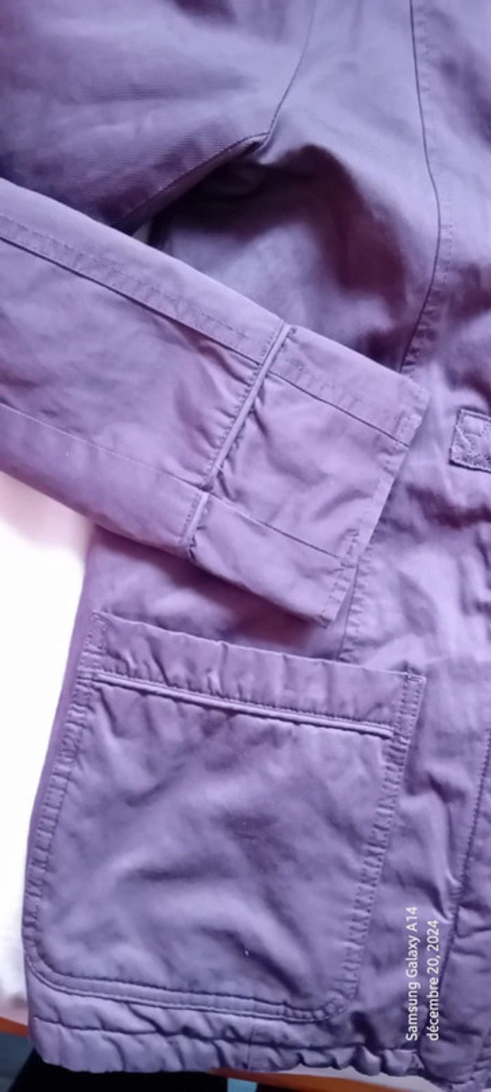 Manteau long style duffle coat prune neuf fille 12 ans okaïdi - photo numéro 8