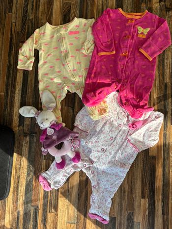 Lot pyjamas légers naissance fille