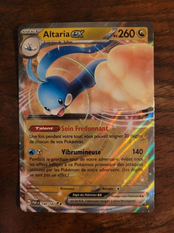 Vends carte pokemon altaria ex 140/182 faille paradoxe
