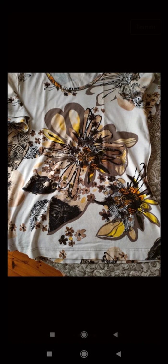 Tee Shirt motif fleural - photo numéro 5
