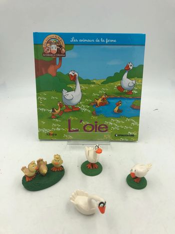 Livre + figurine Altaya les animaux de la ferme N•36 l’oie