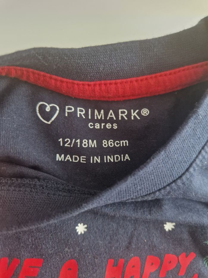T-shirt manches longues garçon 12/18 mois Noël Primark - photo numéro 3