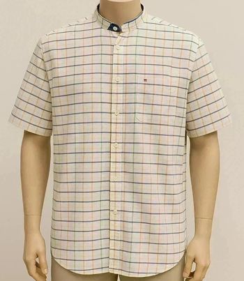 Chemise Tommy Hilfiger col mao à carreaux - Vintage Y2K