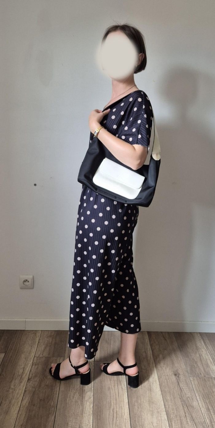 Sac Longchamp noir et blanc - photo numéro 2