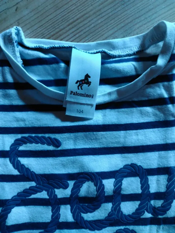 Tee Shirt fille 4 Ans Marinière - photo numéro 2