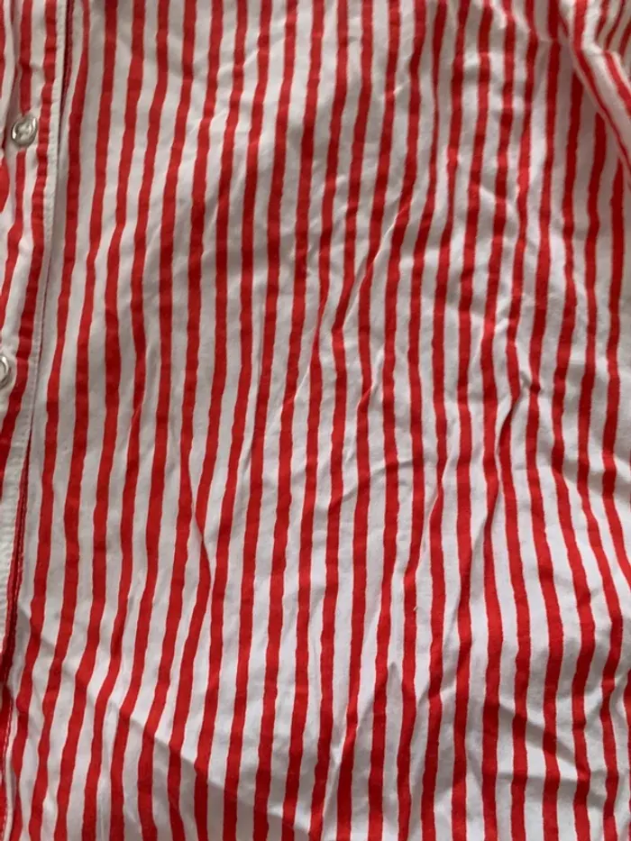 Blouse rayée rouge - photo numéro 3