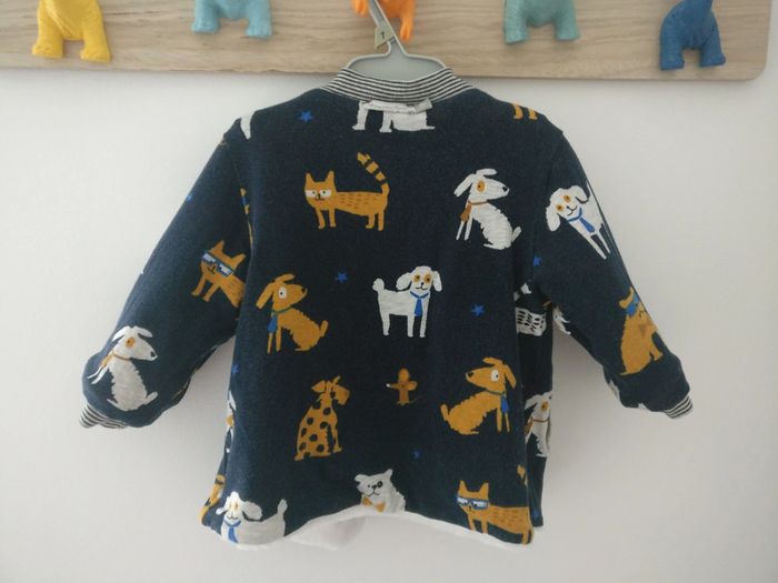 Veste réversible catimini taille 9 mois - photo numéro 2