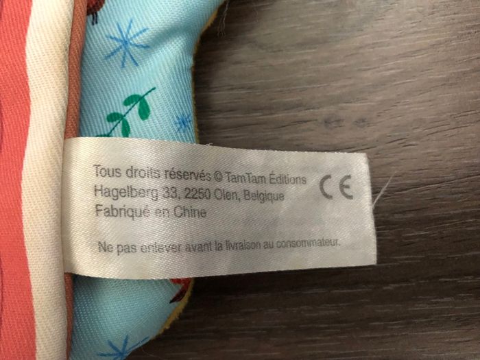 Livre en tissu forme hibou en parfait état - photo numéro 5