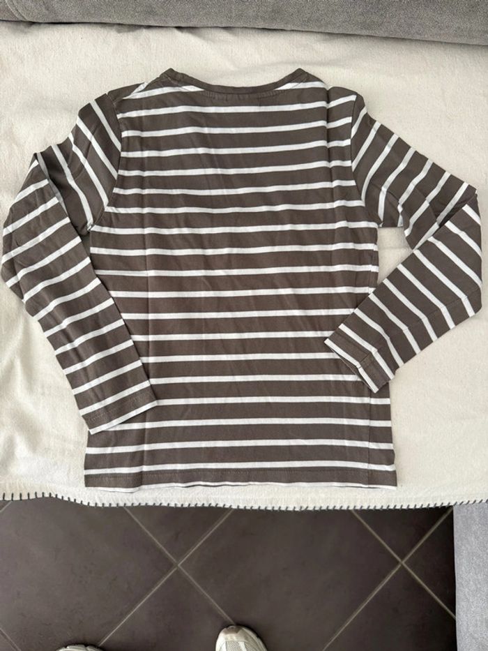 Lot 3 tee shirt rayés manches longues 10 ans - photo numéro 10