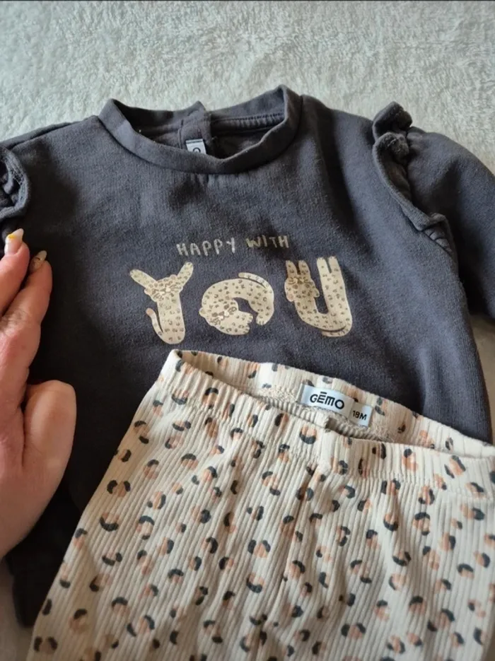 Ensemble léopard Gemo 18 mois - photo numéro 2