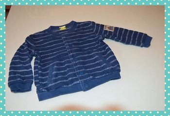 Gilets zippe Tape à l'œil marine taille 18-24 mois / 86 cm