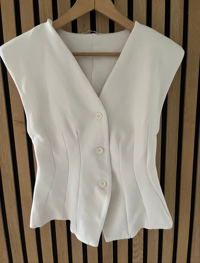 Top Zara couleur crème taille L
