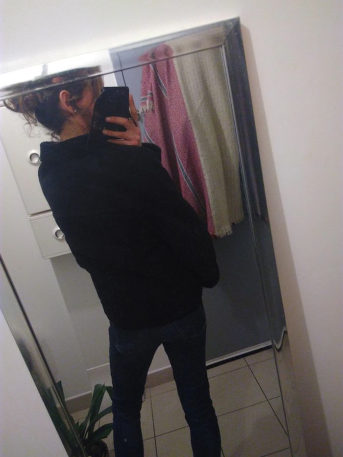 Manteau femme 40 noir fourré 39 - photo numéro 4