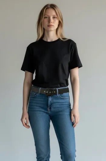 Ceinture Noire Femme Taille 90 Neuf 