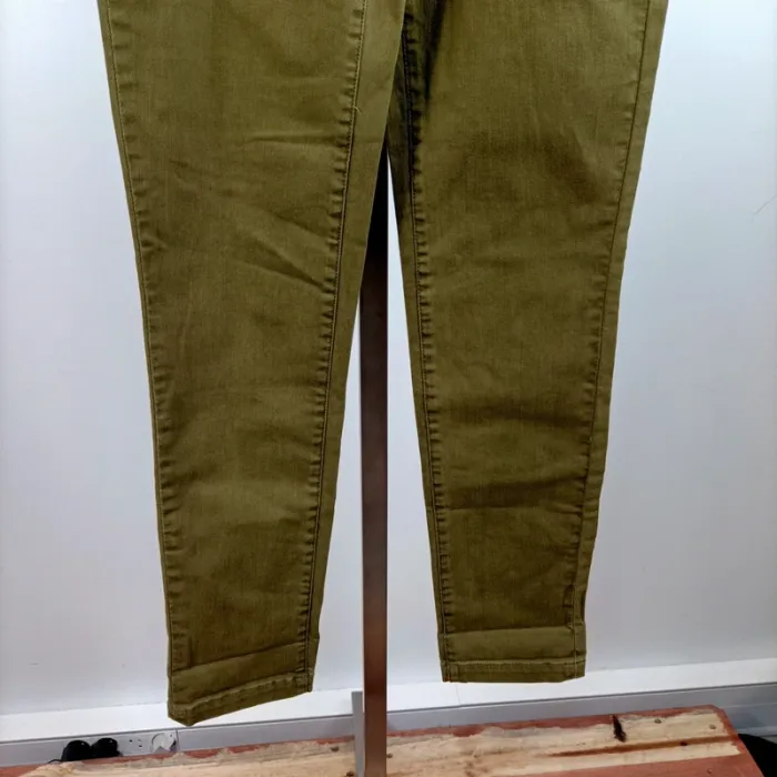 Pantalon slim kaki Grain de Malice T34 stretch coupe ajustée femme A1425 - photo numéro 4