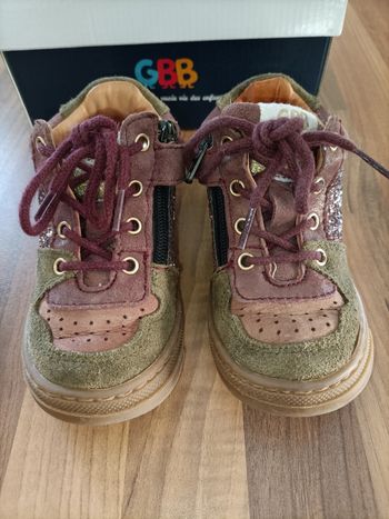 Chaussures marron et pourpre paillettes 21 GBB