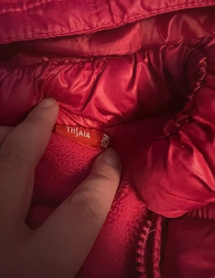 Doudoune rose, taille 12 mois - photo numéro 2